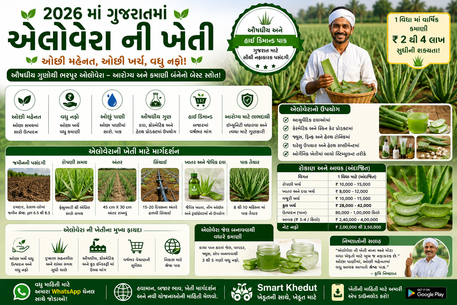 કુવારપાઠાની ખેતી