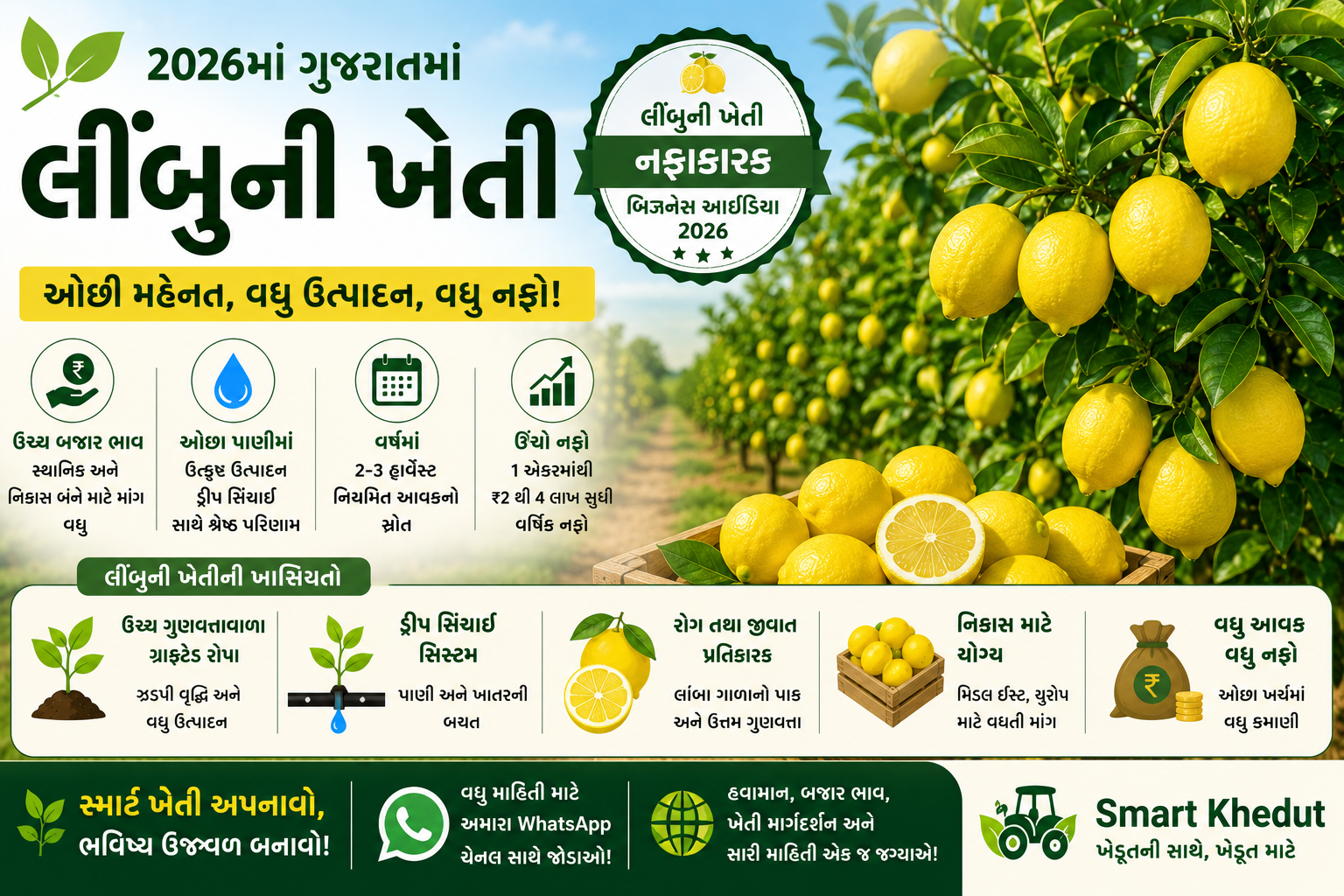 લીંબુની ખેતી