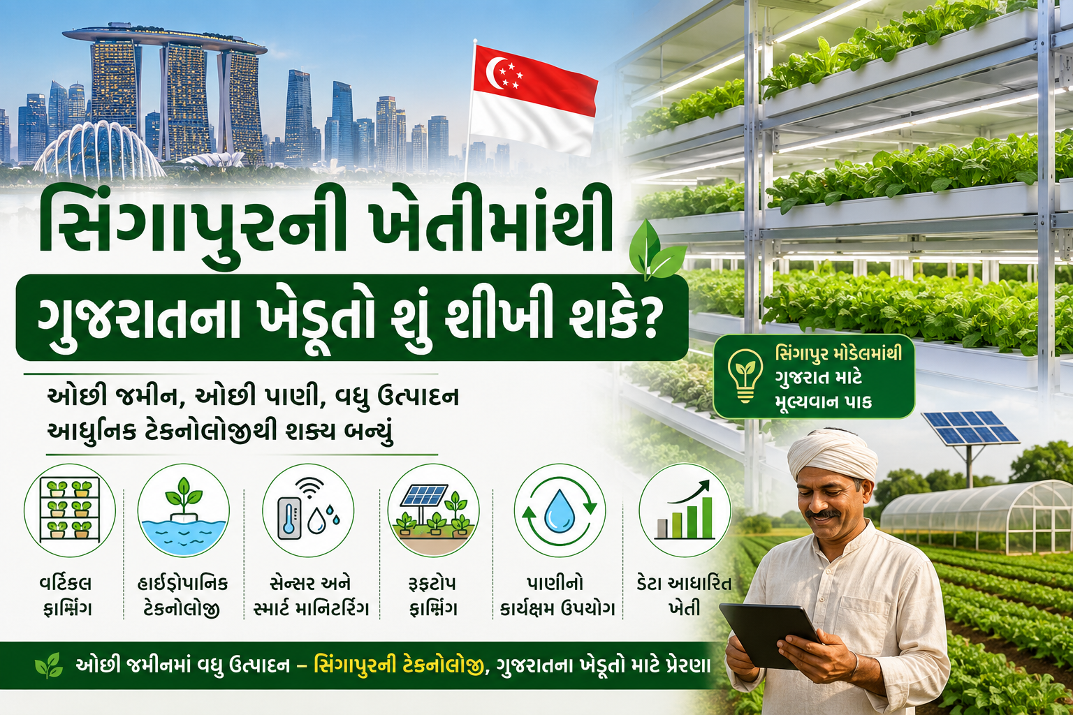 Singapore Farming 2026: 7 Modern Farming Lessons for Gujarat Farmers
