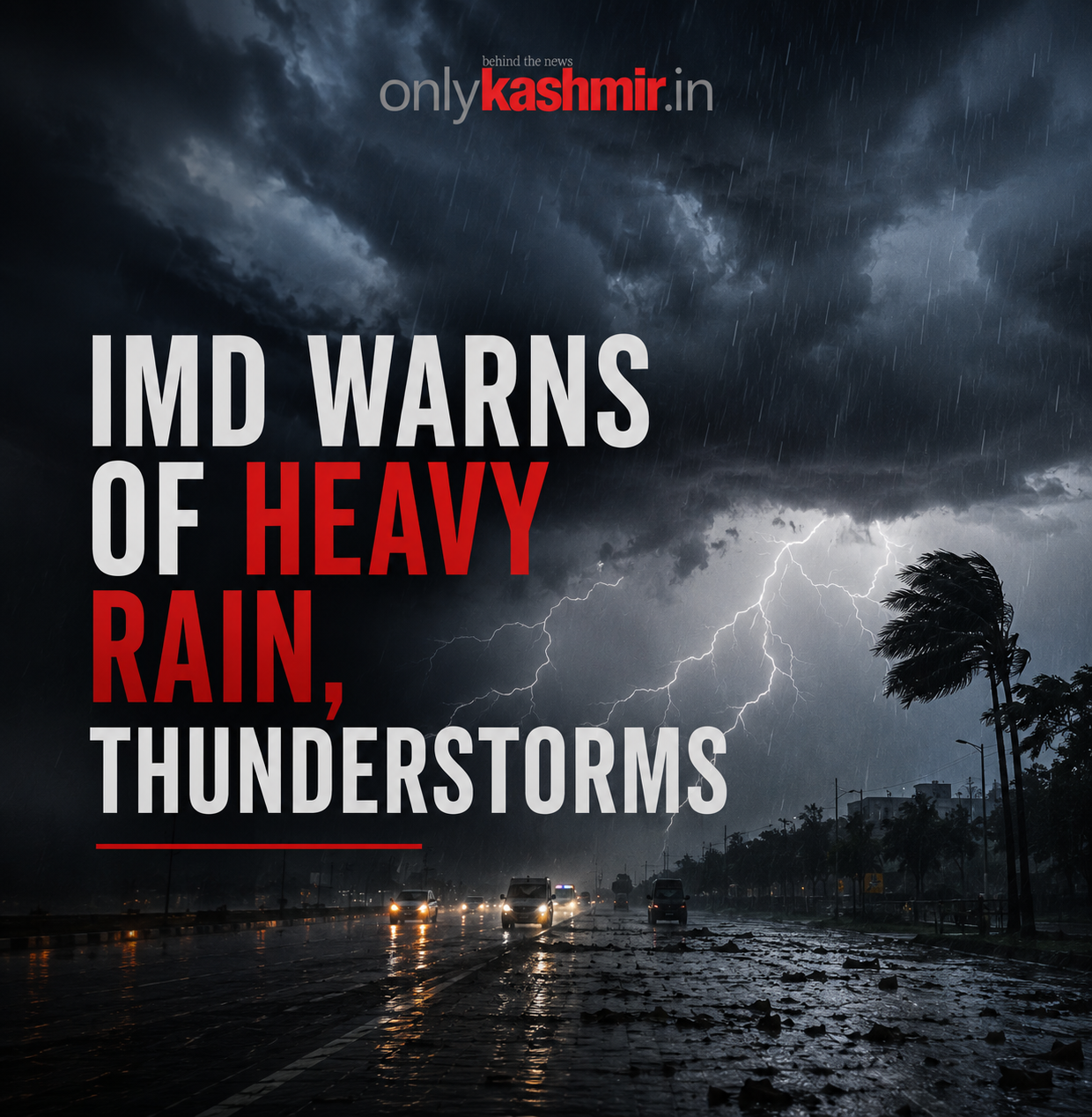 IMD ભારે વરસાદ, વાવાઝોડાની ચેતવણી આપે છે