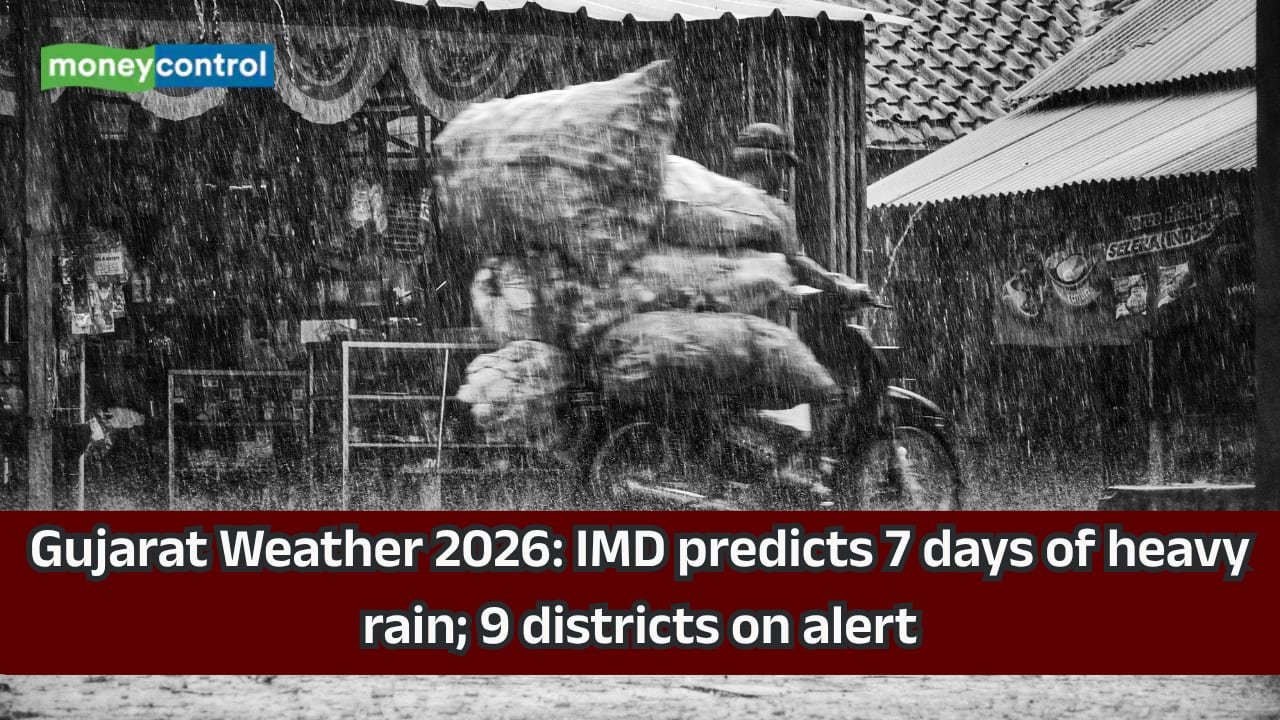 Gujarat weather 2026: Heavy rain likely for next 7 days, IMD issues alert in 9 districts
