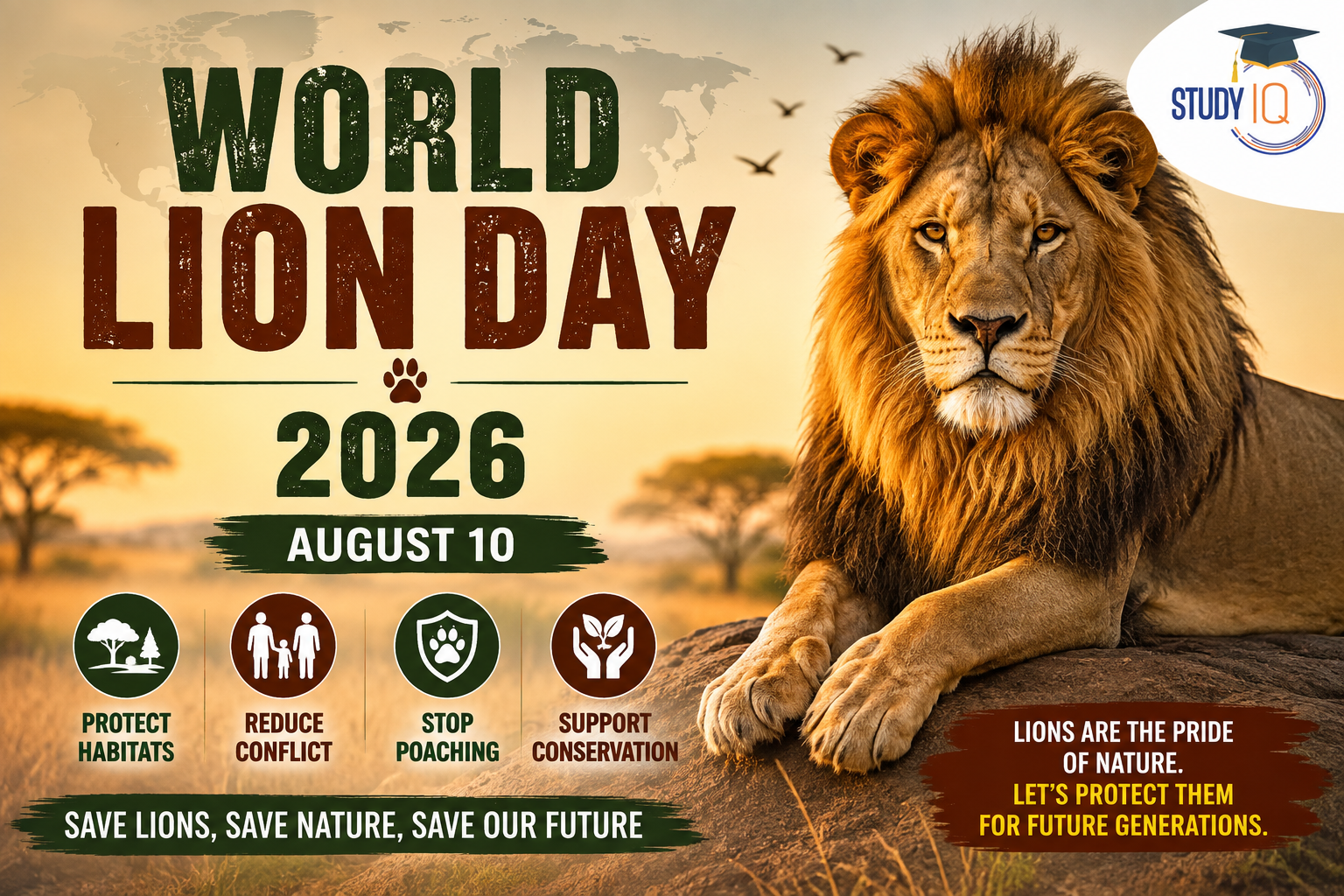 World Lion Day 2026: Date, Importance, Threats, Conservation Efforts and Facts