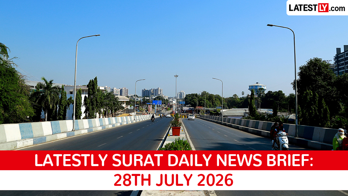 Surat Latest News Today on July 28th, 2026: Flash Flood Alert, BRTS Action & Highway Project
