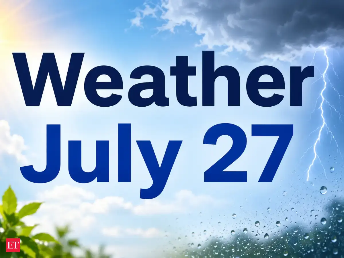 Weather Tomorrow, July 27: Rain alert for Gujarat, Maharashtra, UP, Jammu & Kashmir, Karnataka, Assam and more states; full IMD state-wise forecast