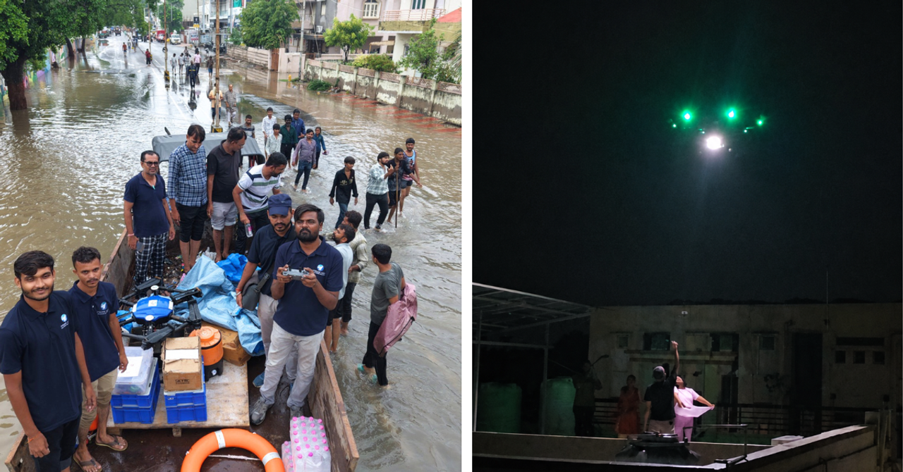How Drones Helped Rescue Teams Reach Flood-Hit Families in Gujarat