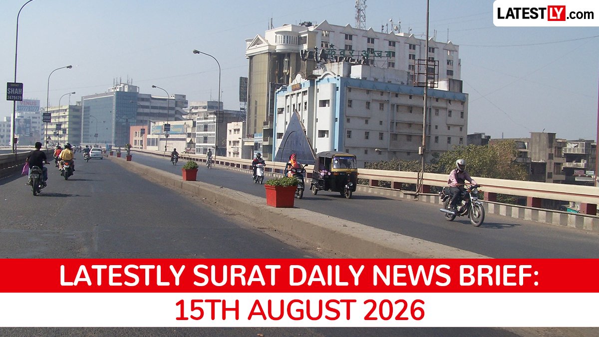 Surat Latest News Today on August 15th, 2026: DCP Transfer, Cybercrime Busts & Bullet Train Hub
