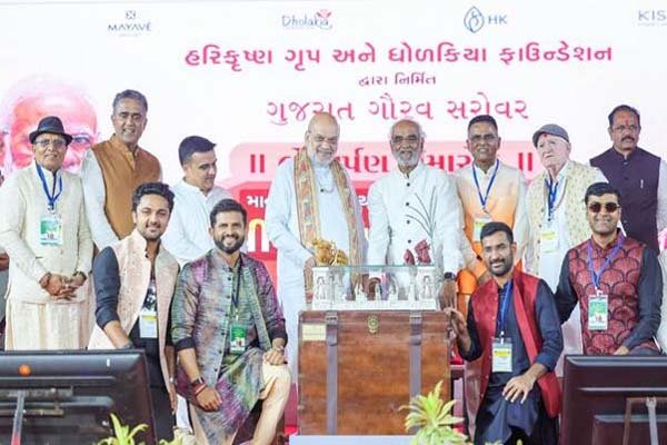 અમિત શાહે ગુજરાતમાં 'ગુજરાત ગૌરવ સરોવર'નું ઉદ્ઘાટન કર્યું.
