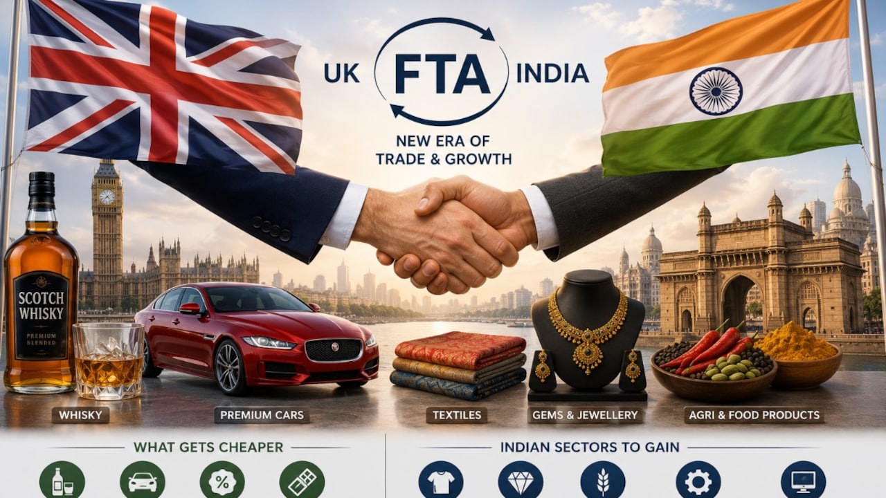UK-India FTA goes live today: From whisky to premium cars, what gets cheaper and which Indian sectors gain