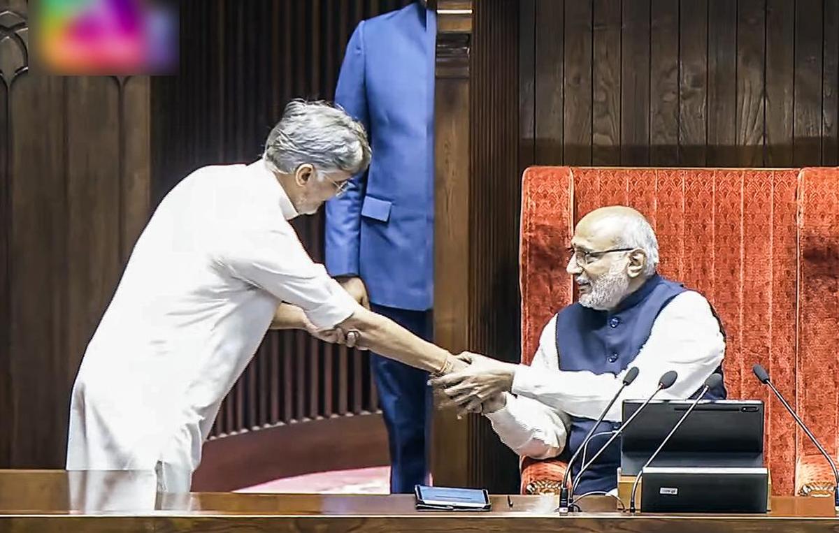Nine newly-elected members take oath in Rajya Sabha