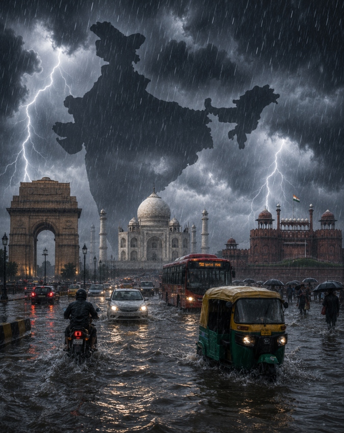 IMD Weather Update: Heavy rain, thunderstorm and...; Delhi, Noida, Gurugram, Ghaziabad, Himachal Pradesh, Punjab, Gujarat, Maharashtra to..., Will Delhi-NCR get rain today?