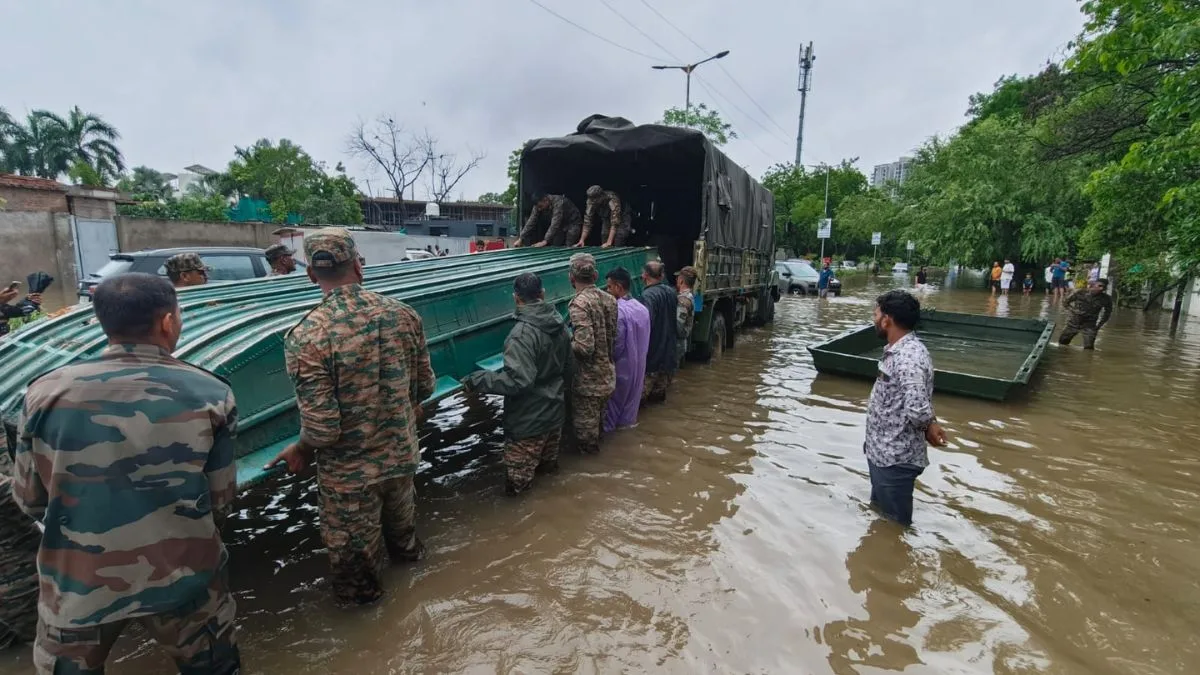 Heavy rain lashes South Gujarat: Army, NDRF step up rescue as thousands moved to safety