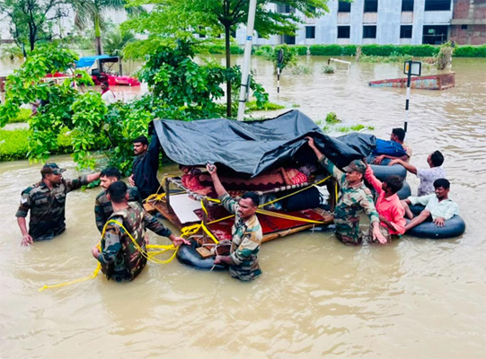 When Gujarat, and Dadra & Nagar Haveli went underwater, the Army became the bridge to safety