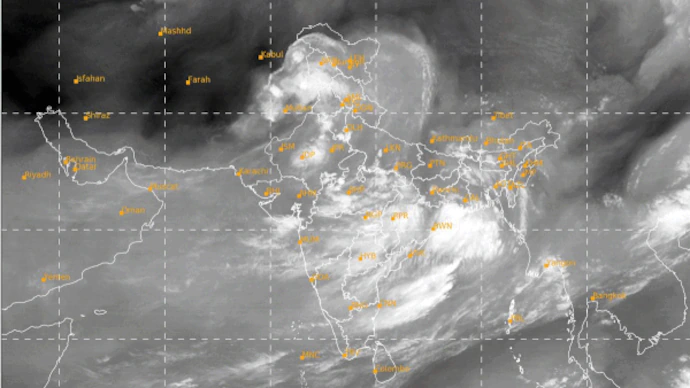 ISRO Images Reveal 90 Per Cent Of India Under Cloud Cover