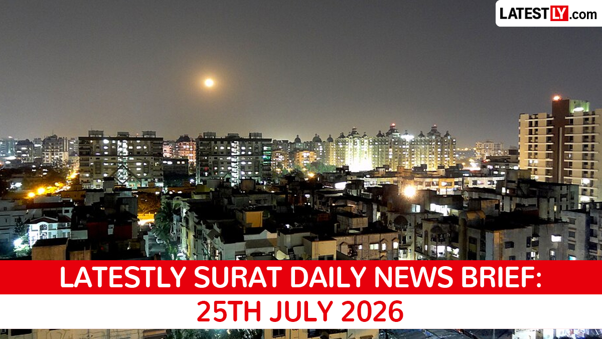 Surat Latest News Today on July 25th, 2026: Heavy Rains, Flash Flood Alert & Rescue Efforts